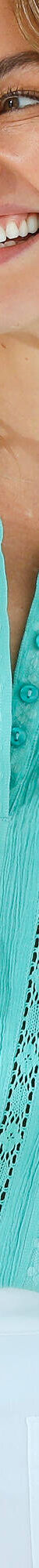 Blouse manches courtes finitions en macramé, unie (vert menthe) Blouse manches courtes finitions en macramé, unie (vert menthe)